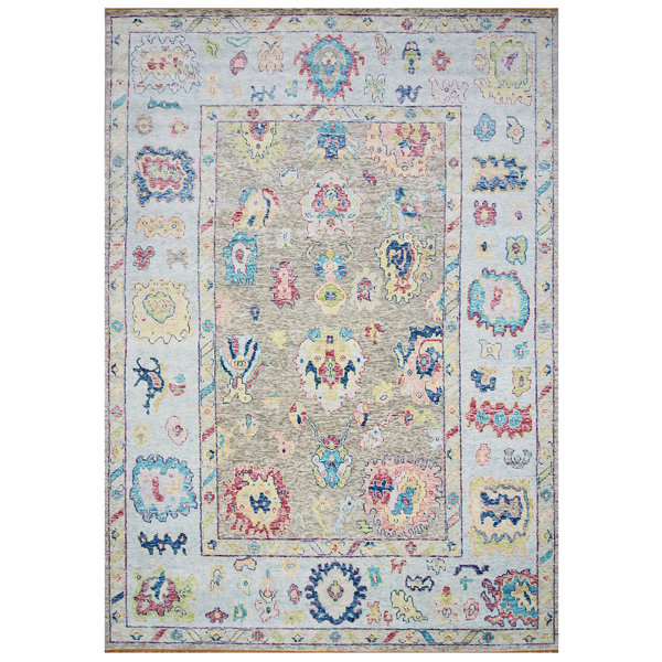 Bokara Rug Co., Inc. Handmade HandKnotted Light Blue Rug Wayfair